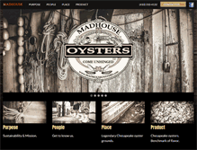 Tablet Screenshot of madhouseoysters.com